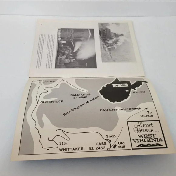 Cass Scenic Railroad of West Virginia 1977 Vintage Frederick Kramer Carsten - Picture 4 of 5